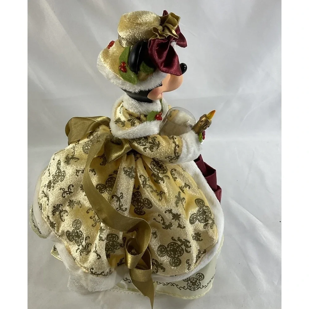 2010 RARE Disney Minnie Mouse Victorian Christmas Topper For Tree 12
